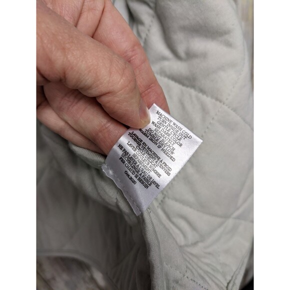 Z Supply Maya Camo Quilted Jacket Dusty Sage Soft Snap Down Pockets NWT - Picture 5 of 6